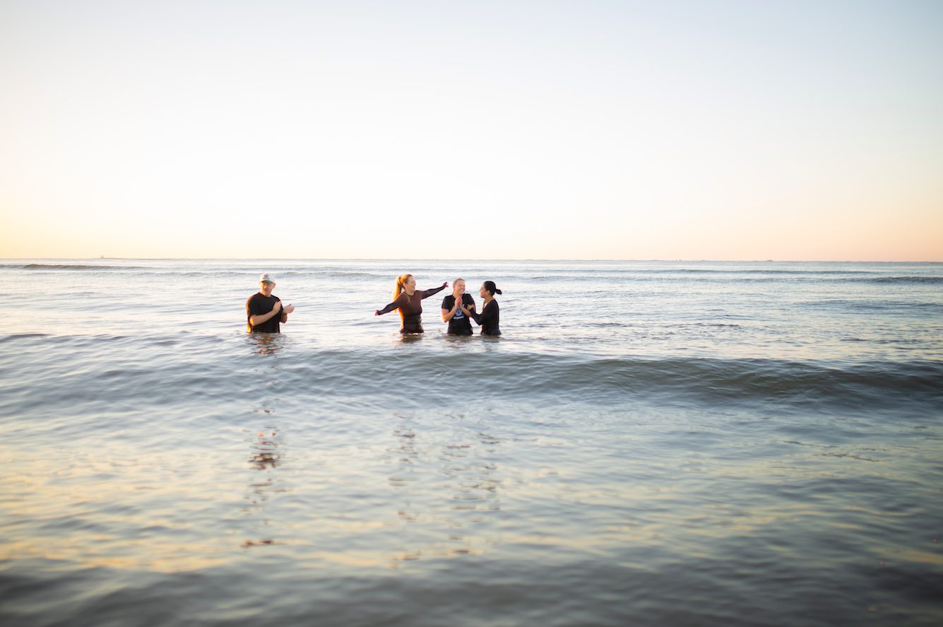 This is a photo of my baptism on Good Friday at Sullivans Beach, in Charleston South Carolina.